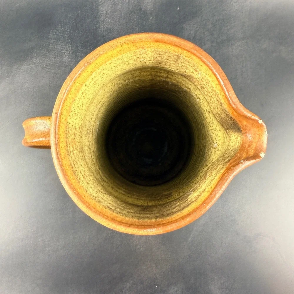 Kenneth Starbird Studio Pottery Stoneware Pitcher Signed Hand Thrown Jug